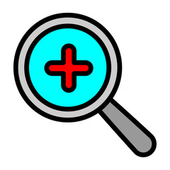 Obraz premium Zoom Out Vector Filled Icon Design