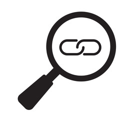 Magnifying glass sync icon