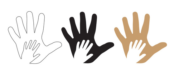 Hands of Unity Celebrating Diversity and Generational Bond Through Symbolic Art.