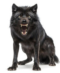black and white dog