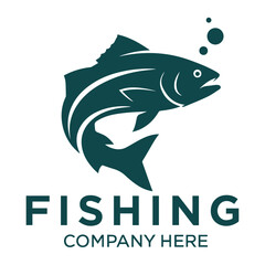 A simple style of fish logo 