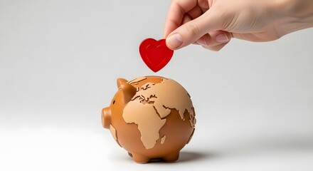 Heart-Shaped Coin for Global Charity