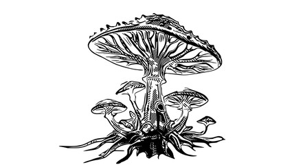 Magic forest mushrooms Svg 