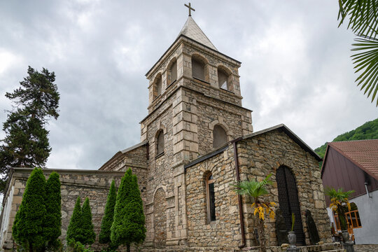St. John Chrysostom Church on the territory of the ancient Kamansky Monastery. Republic of Abkhazia