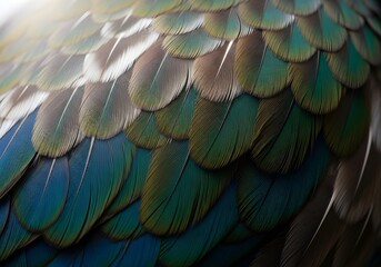 Layered Bird Feathers - Organic Synergy and Connection