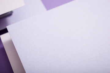 Purple 3d geometric background, copy space