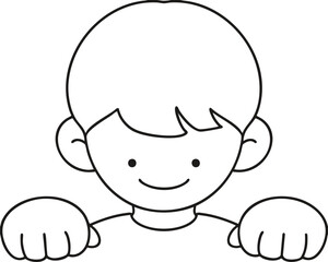 A man holding a frame