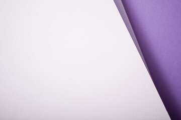 Two tone purple 3d geometric background, copy space