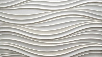 Fototapeta premium White panel with wave surface texture