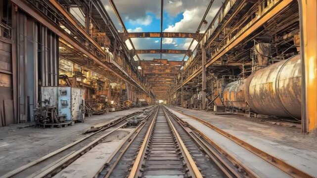 Urban passageway perspective