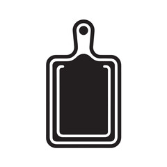 Cutting Board Silhouette Icon