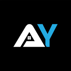 AY Monogram Fusion - Elegant Minimal Letter logo Design