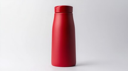 bottle of red wine isolated
