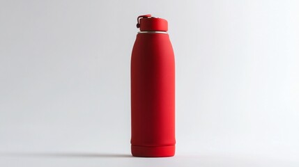 bottle of red wine isolated