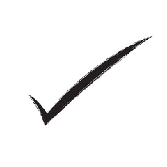 Check tick mark icon set. Cross box x check mark checkbox v list vector draw hand drawn sketch doodle brush marker checklist symbol wrong right circle. Brush stroke of yes and no button. Right mark.