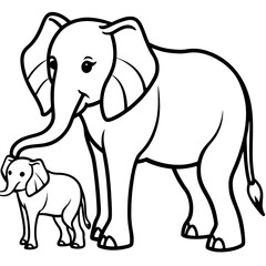 Elephants vector