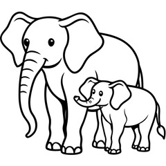 Elephants vector