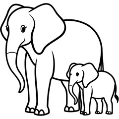 Elephants vector