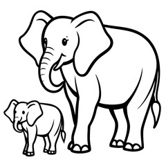 Elephants vector
