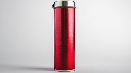 red wine bottle on white background