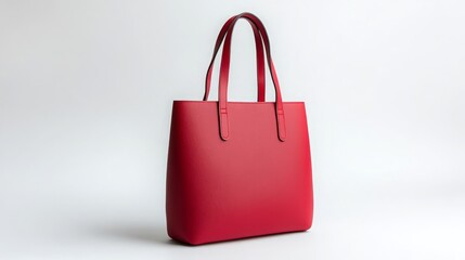 red shopping bag isolated