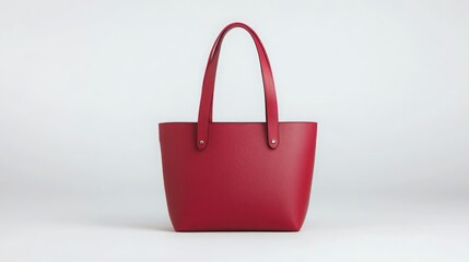 red shopping bag isolated