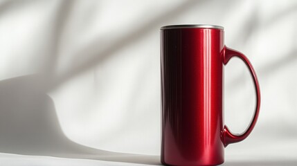 glass of red wine on white