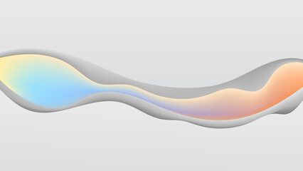 ABSTRACT GREY BACKGROUND WITH HAND DRAWN ORGANIS SHAPES ELEGANT GRADIENT MESH YELLOW BLUE ORANGE PURPLE SMOOTH COLOR DESIGN VECTOR TEMPLATE GOOD FOR MODERN WEBSITE, WALLPAPER, COVER DESIGN 