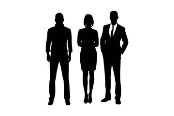 Silhouette Group of People Vector