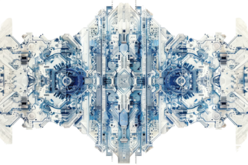 Circuit board design transparent background