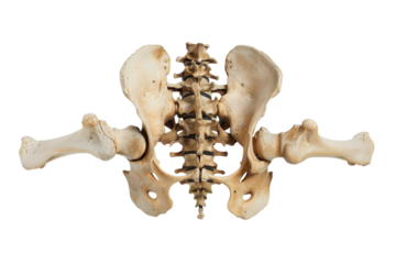 Human pelvic anatomy transparent background