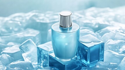 nail polish on a blue background