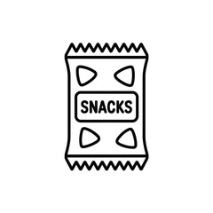 Snack Package Illustration Simple Graphic Design for Food Products and Marketing Materials Design