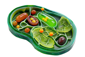 Plant cell diagram transparent background