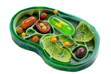 Plant cell diagram transparent background