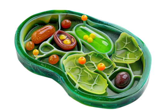 Plant cell diagram transparent background