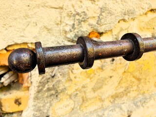 Facade handrail iron.