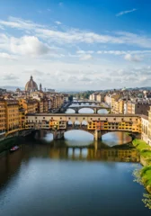 Plexiglas schilderij view of the old town of prague, ponte vecchio in florence italy, ponte vecchio in florence, panorama of stunning Dublin Ireland © Lal