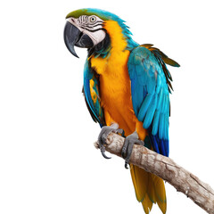 Fototapeta premium Vibrant parrot perched on branch
