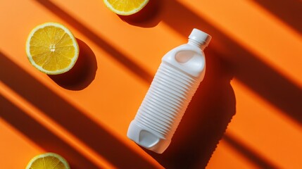 orange juice in a bottle