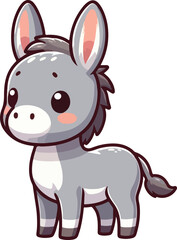 cartoon of donkey