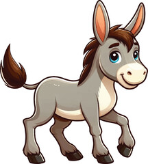 cartoon of donkey