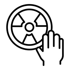 Radiation Therapy icon vector image. Can be used for Chemotherapy.