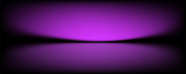 Abstract gradient podium background. Violet, purple and lilac empty 3d studio backdrop. Clean scene for product presentation mockup template. Vector illustration.