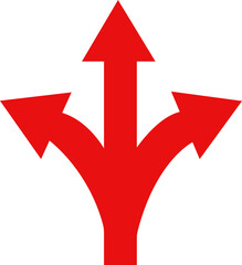 Road Traffic Direction arrow icon.Direction arrows on the highway.Road navigation arrows. Path direction arrows.You-turn, left, right, two way, three way transportation direction arrow symbol.