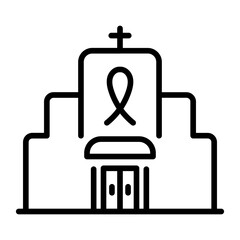 Cancer Hospital icon vector image. Can be used for Chemotherapy.