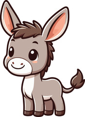 cartoon of donkey