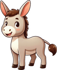 cartoon of donkey