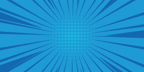 Comic abstract blue background - Comic Syle