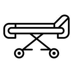 Stretcher icon vector image. Can be used for Rugby.